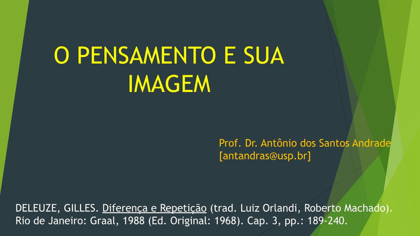 2. O Pensamento e sua Imagem